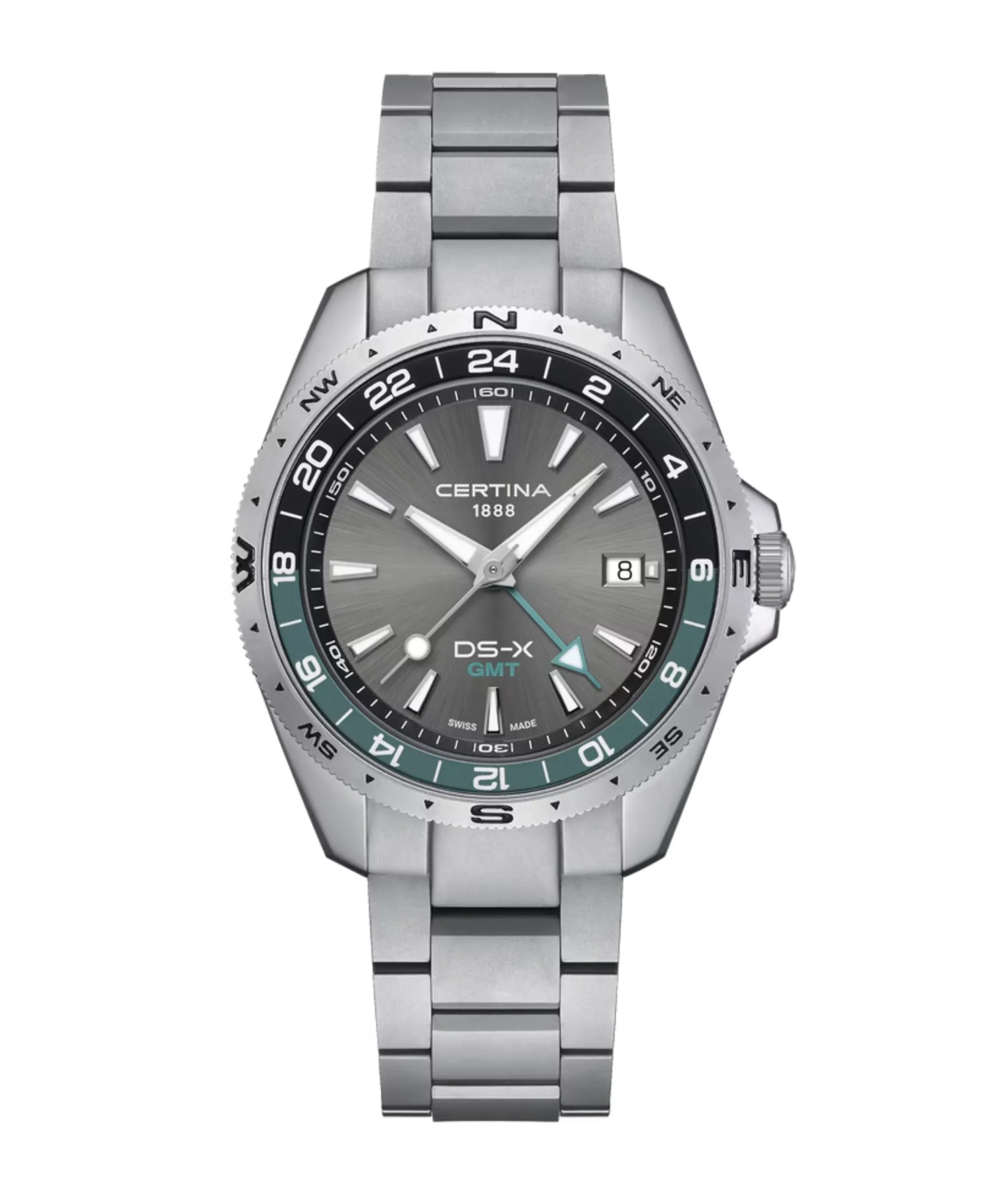 Certina DS-X GMT Gris 41,2 mm | C0474521108100