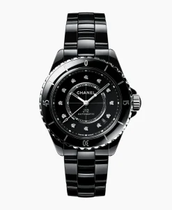 Chanel J12 Black Calibre 12.1 Cerámica Con Diamantes 38 mm | H5702