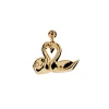 Charm Cisnes Corazón PDPAOLA Oro | CH01-310-U