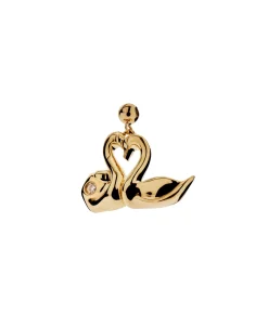 Charm Cisnes Corazón PDPAOLA Oro | CH01-310-U