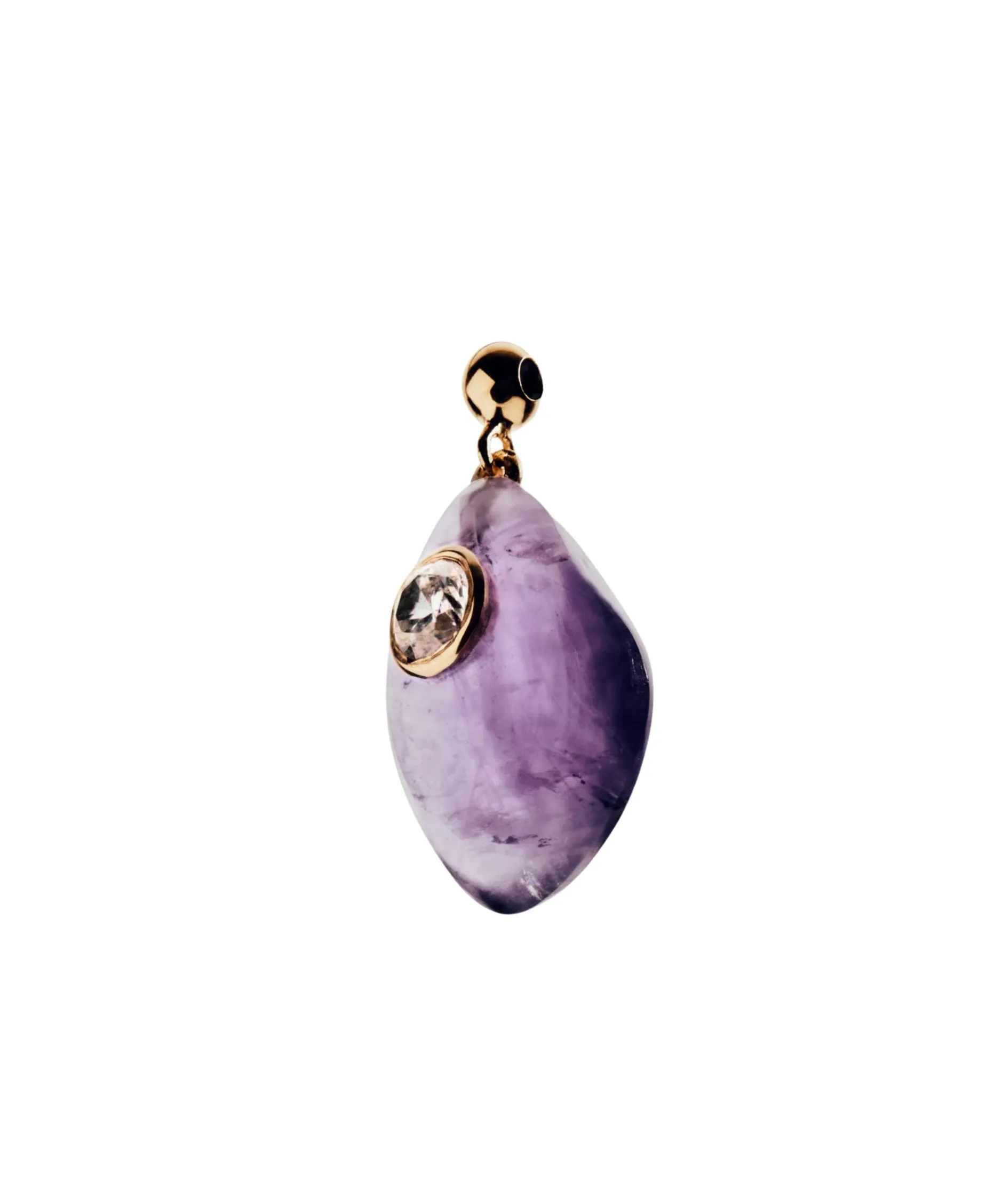Charm Colgante Amatista Balance PDPAOLA Plata con Baño de Oro 18K | CH01-260-U