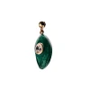 Charm Colgante Malaquita Transformation PDPAOLA Plata con Baño de Oro 18K | CH01-251-U