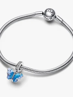 Charm Colgante Mariposa PANDORA Cristal de Murano Azul - 792698C01