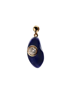 Charm Colgante Sodalita Intuition PDPAOLA Plata con Baño de Oro 18K | CH01-259-U