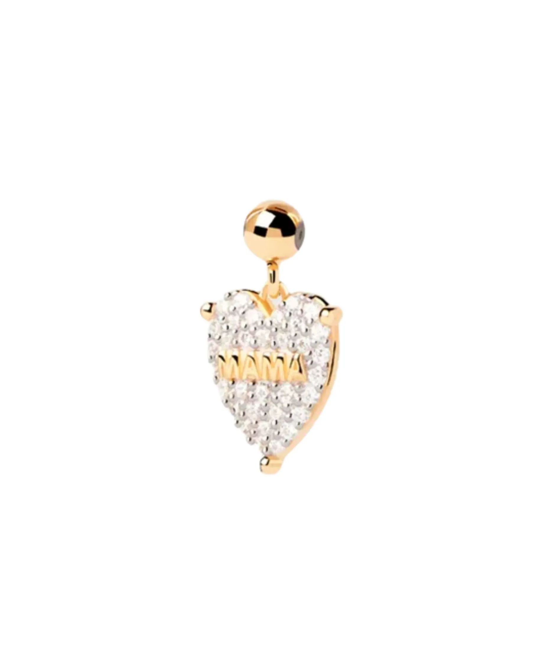 Charm Corazón Mama PDPAOLA Oro | CH01-076-U