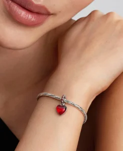 Charm Pandora Colgante Doble Corazón Cristal de Muran | 794429C01
