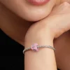 Charm Pandora Cubo Love Cristal de Murano Rosa | 794433C01