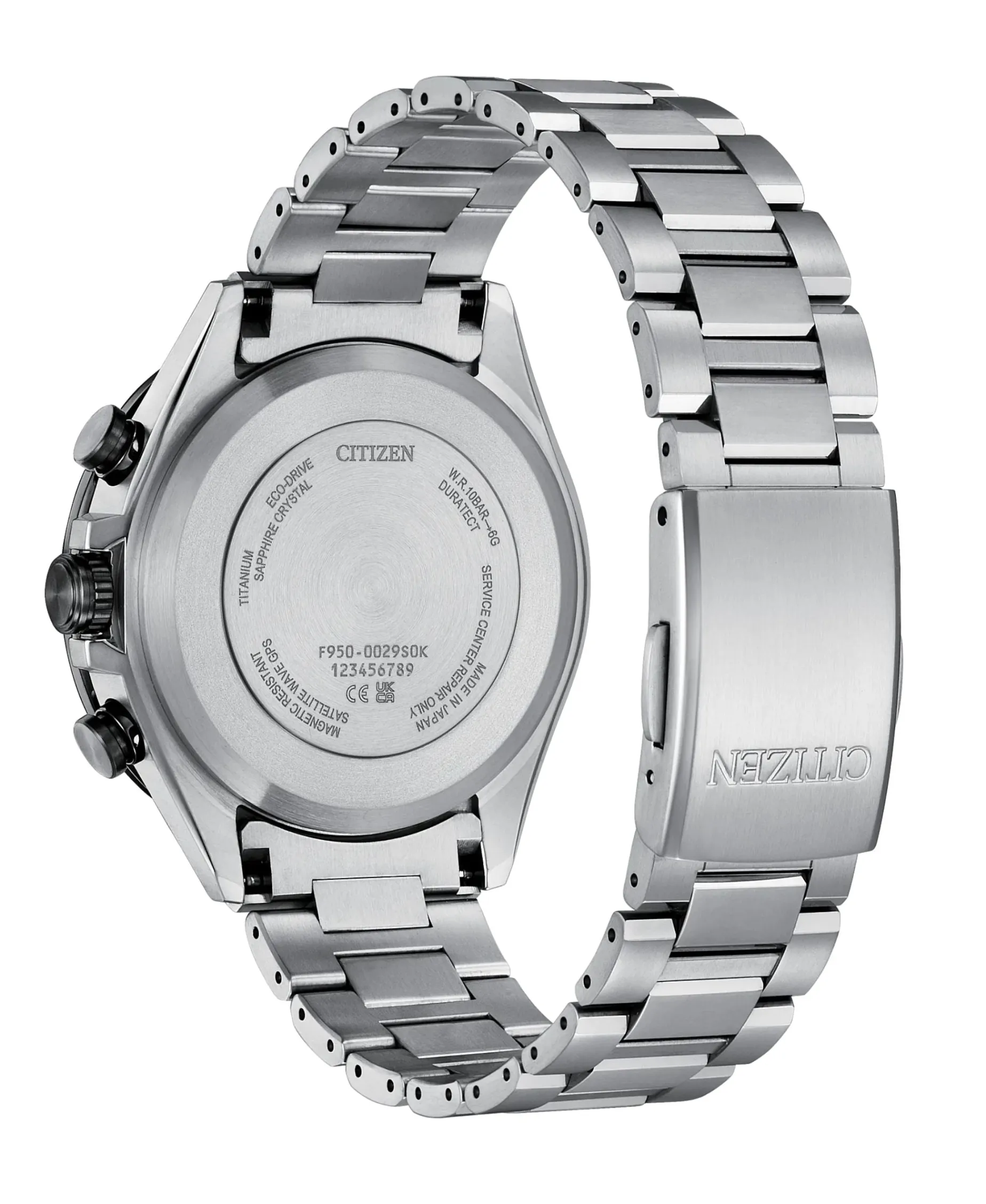 Citizen ATTESA Eco-Drive Satellite Wave GPS Cronógrafo Azul Super Titanium 44,6 mm | CC4075-50L