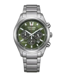 Citizen Chrono Super Titanium Eco-Drive Cronógrafo Verde 40 mm | CA4750-51X