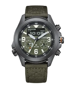 Citizen Promaster Eco Drive Land Digital Verde 43,9 mm | JV1005-02W