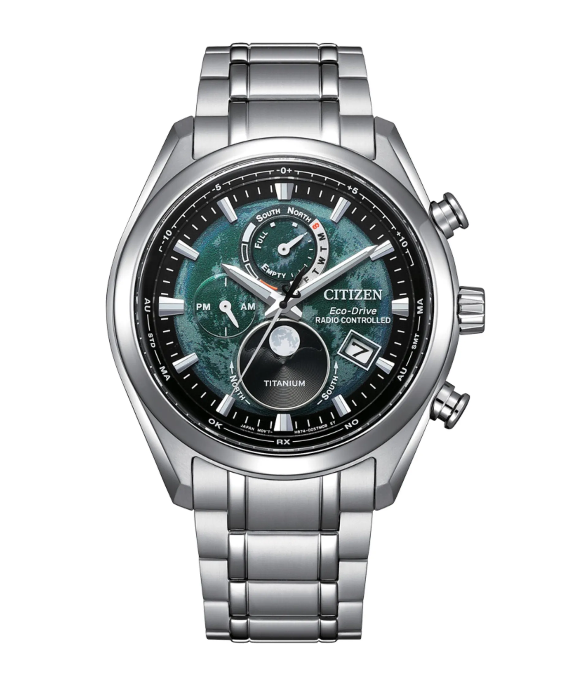 Citizen Tsuki-yomi Moon Eco-Drive Verde Super Titanium 43 mm | BY1010-81X