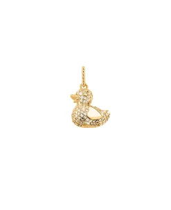 Colgante AGATHA París Mamá Pata Pavé Dorado | 02880338-137-TU