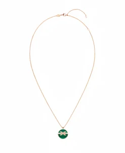 Colgante Chaumet Jeux de Liens Harmony Oro Rosa Malaquita y Diamantes | 084682