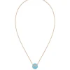 Colgante Chaumet Jeux de Liens Harmony S Oro Rosa 18K Turquesa y Diamantes | 084956