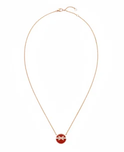 Colgante Chaumet Jeux de Liens Harmony Oro Rosa Cornalina Diamantes | 084428