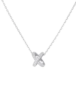 Colgante Chaumet Jeux de Liens Oro Blanco 18K y Diamantes | 082215