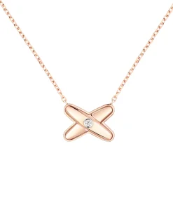Colgante Chaumet Jeux de Liens Oro Rosa y Diamante | 085800