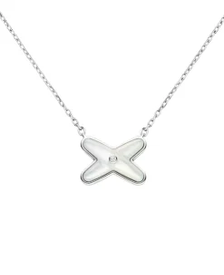 Colgante Chaumet Jeux de Liens Oro Blanco Nácar y Diamante | 083161