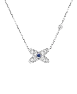 Colgante Chaumet Jeux de Liens Oro Blanco Zafiro y Diamantes | 085454