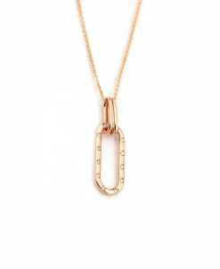 Colgante con Diamantes en Oro Rosa