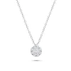 Colgante con Motivo Circular de Diamantes 0,52 cts en Oro blanco