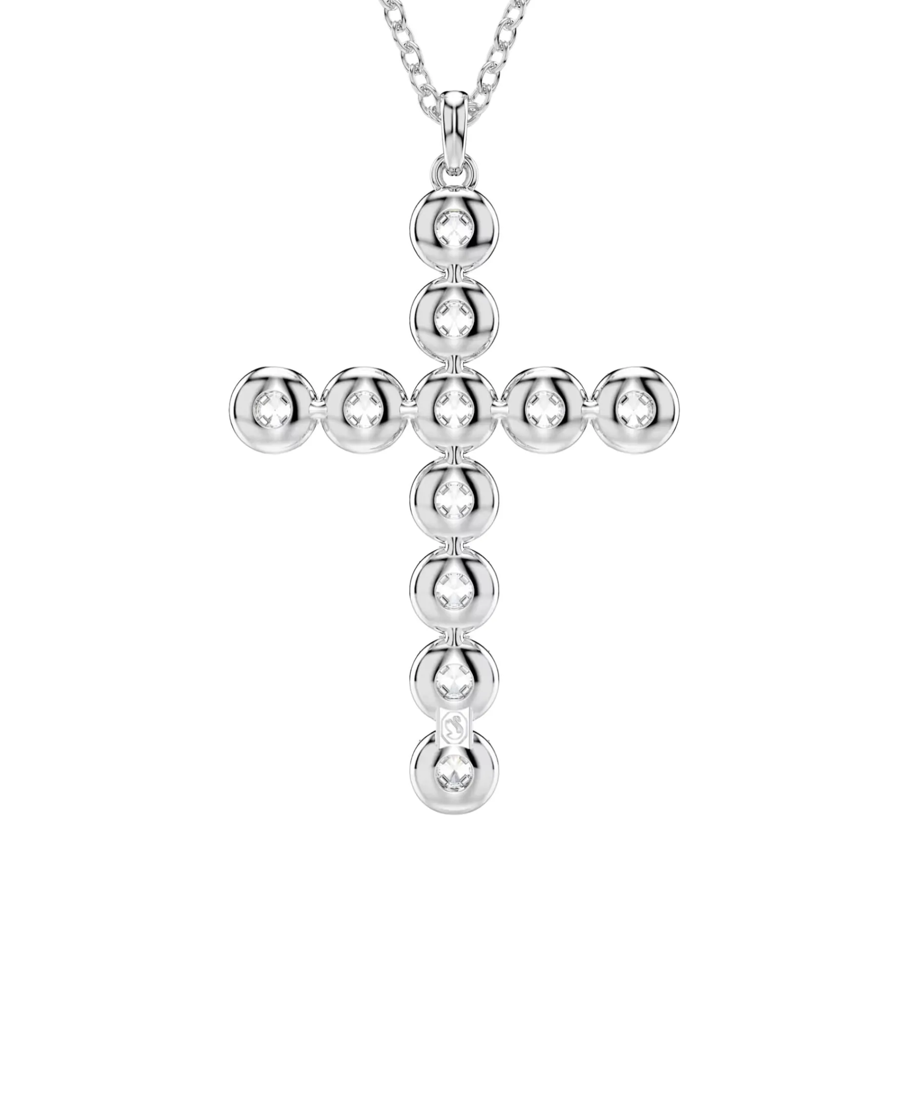 Colgante Cruz Swarovski Insigne Baño Rodio Circonitas | 5675573