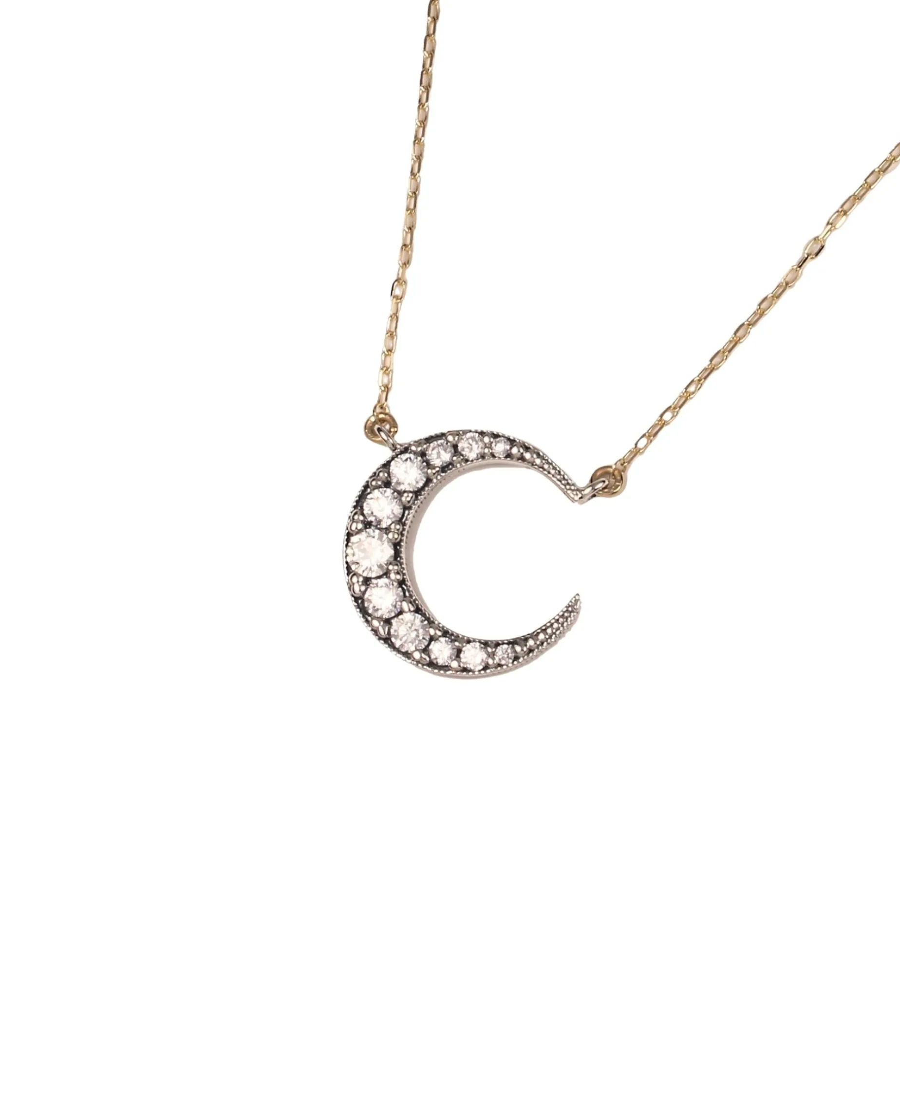 Colgante DELCERRO Plata y Oro Luna | 11051