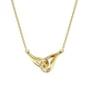 Colgante Entrelazado Swarovski Classica Plata Dorada Circonita | 5745560