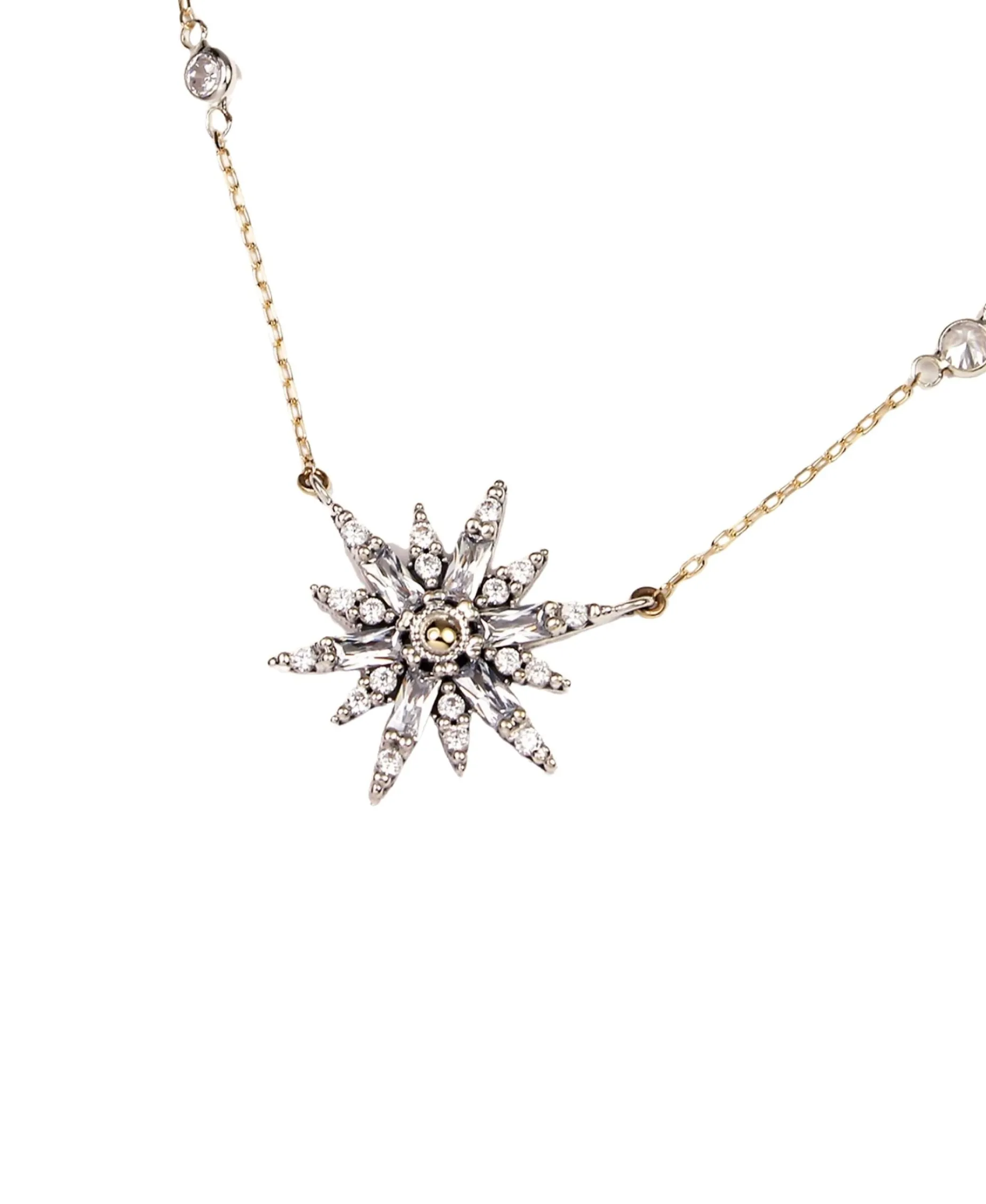 Colgante Estrella Baguette DELCERRO Plata y Oro | 10917