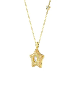 Colgante Estrella Swarovski Sublima Dorado Con Cristales y Circonita | 5755280