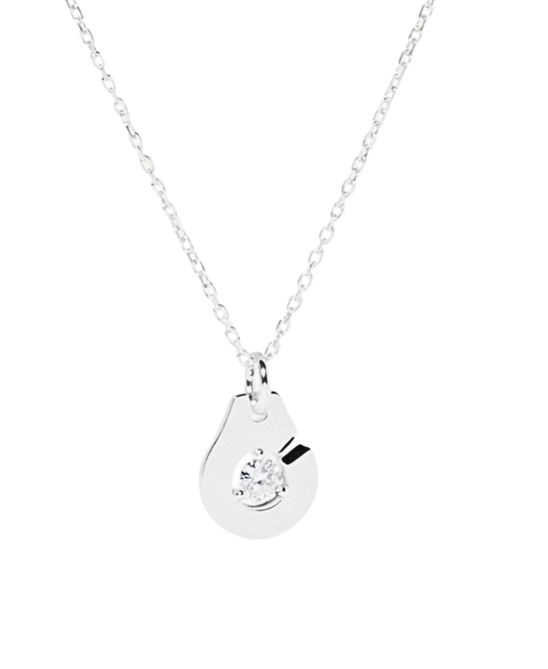 Colgante Menottes Dihn Van Oro Blanco y Diamante | 667112