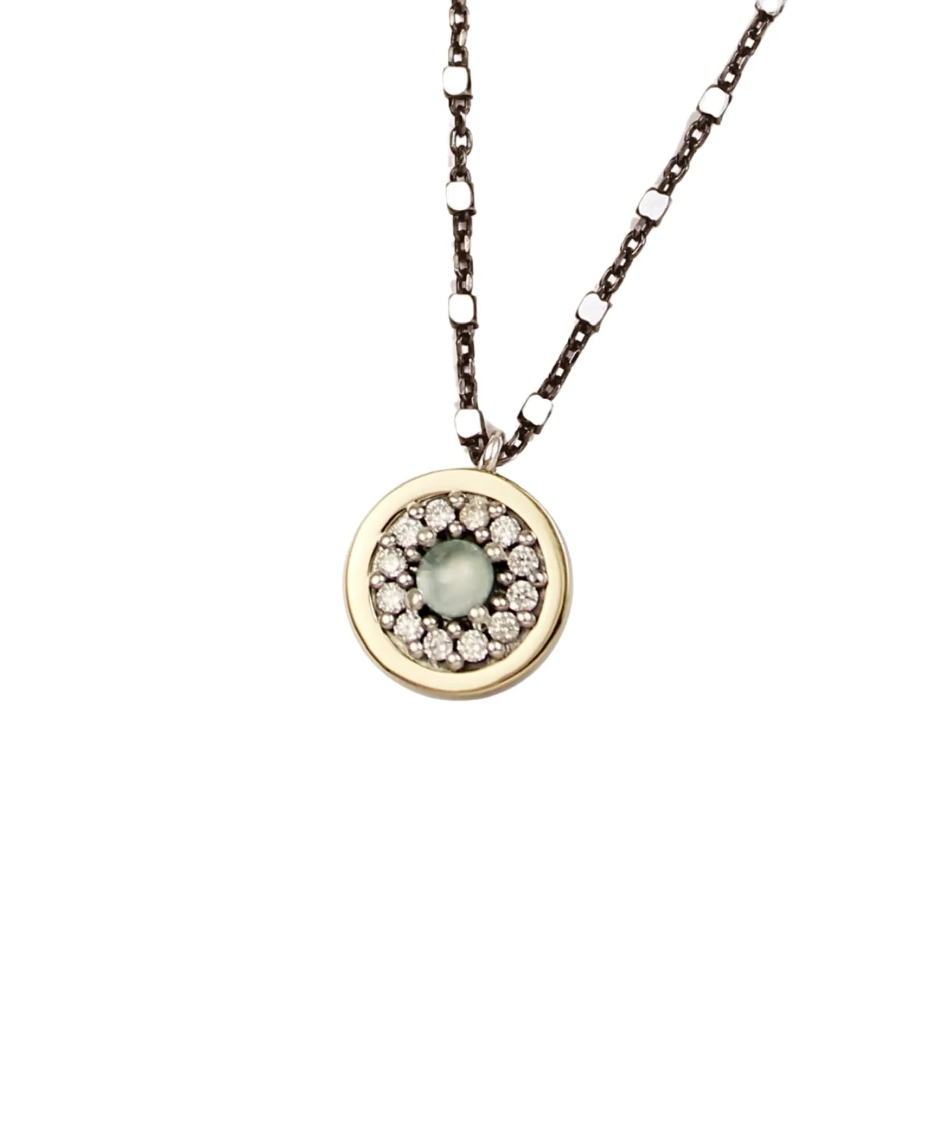 Colgante Orla DELCERRO Oro Plata y Calcedonia | 10723CA