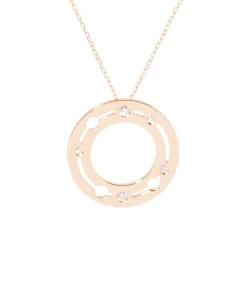 Colgante Pulse Dinh Van Oro Rosa y Diamantes 18K | 728515