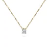 Colgante Solitario Diamante 0,17 cts en Oro Amarillo
