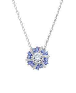 Colgante Swarovski Idyllia con Flor en Azul y Blanco - 5680013