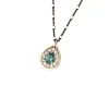 Collar Agnés DELCERRO Plata Piedra Verde | 11042V