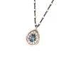 Collar Agnés DELCERRO Plata Piedra Gris | 11042G