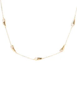Collar Becca PDPAOLA Plata con Baño de Oro 18K y Circonitas Blancas | CO01-A21-U