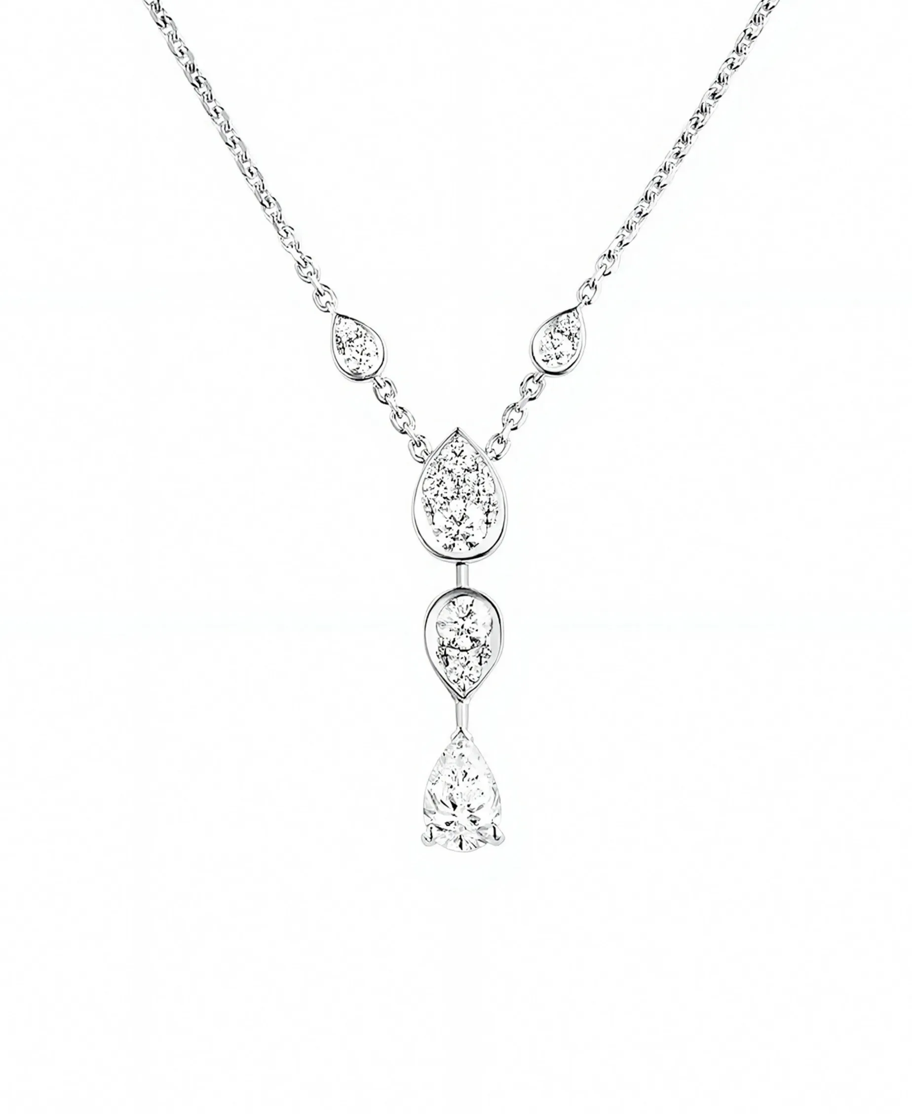 Collar Chaumet Joséphine Oro Blanco 18K y Diamante | 083855