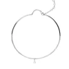 Collar Choker de Diamantes con Diamante Central 0,51 cts en Oro Blanco