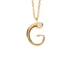 Collar con Colgante inicial G PDPAOLA Plata Baño de Oro | CO02-B80-U