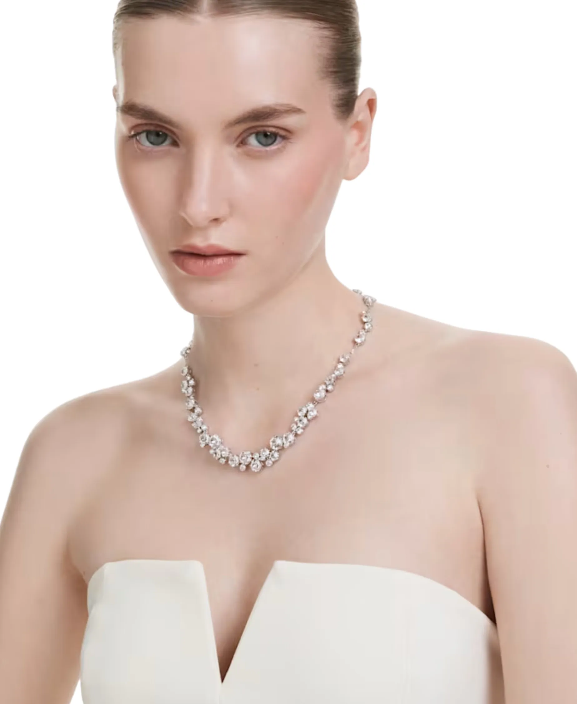 Collar Constella SWAROVSKI Talla Redonda Blanco Baño de Rodio | 5722472