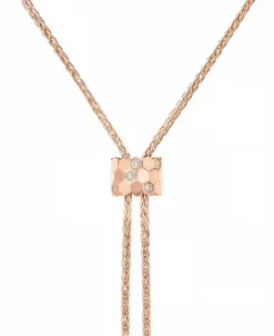 Collar Corbata Bee de Chaumet Oro Rosa 18K y Diamantes | 085201