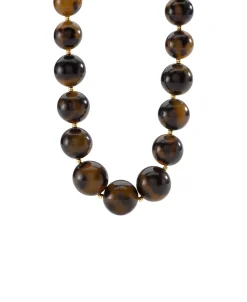 Collar Corto AGATHA París Royal Bolas Acetato Dorado | 02670409-173-TU