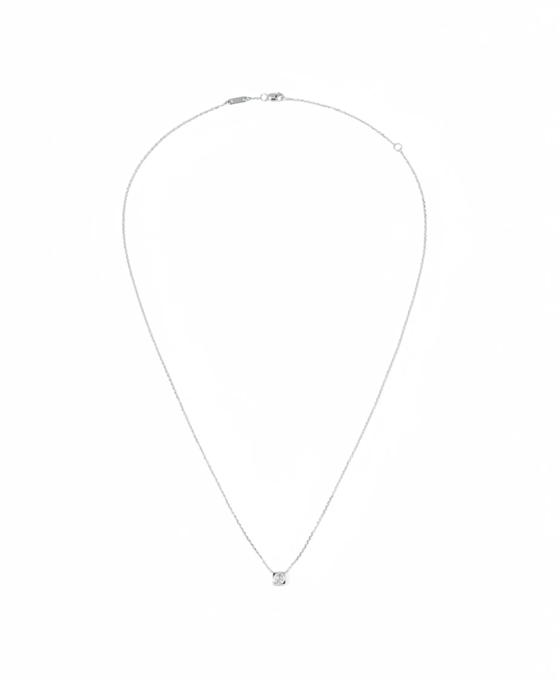 Collar Dinh Van Le Cube Diamant M Oro Blanco | 608113