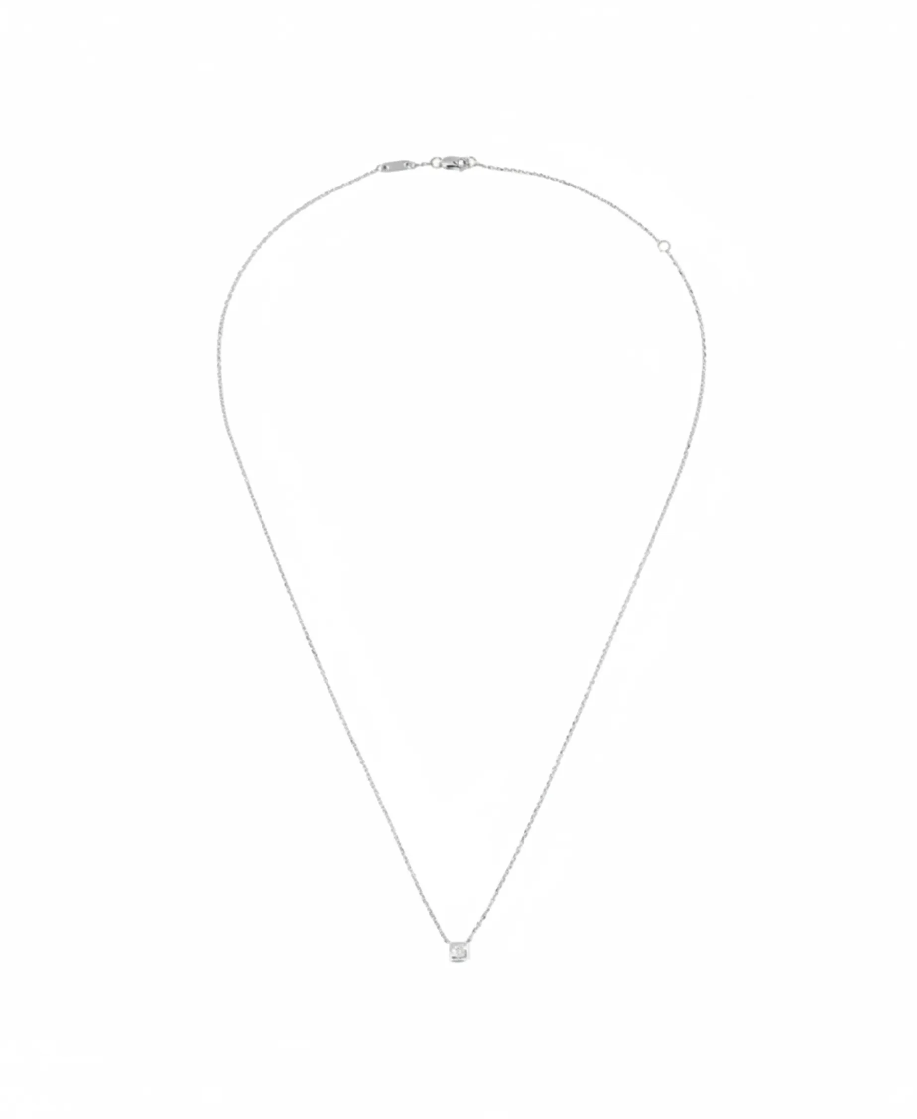 Collar Dinh Van Le Cube Diamant XS Oro Blanco | 608312
