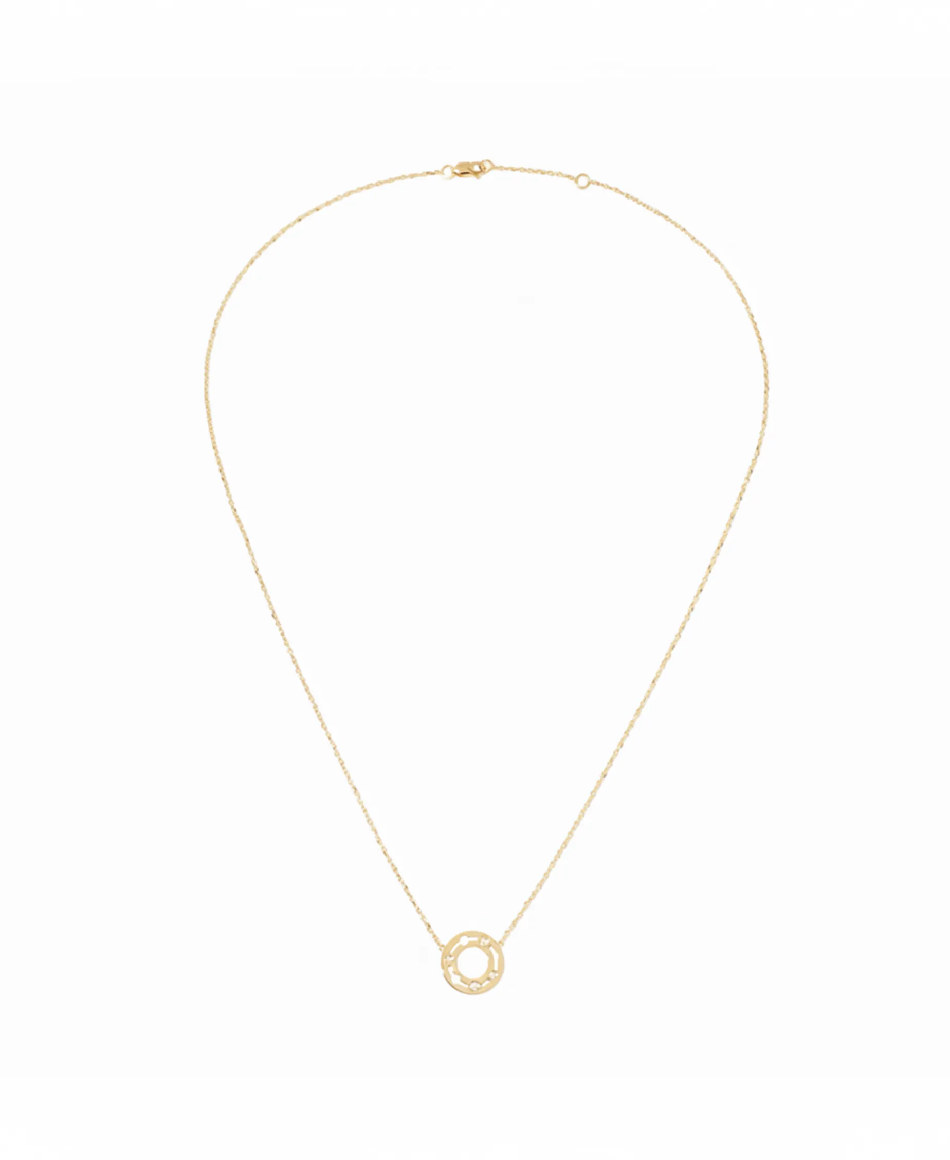 Collar Dinh Van Pulse Redondo Oro Amarillo y Diamantes | 628411