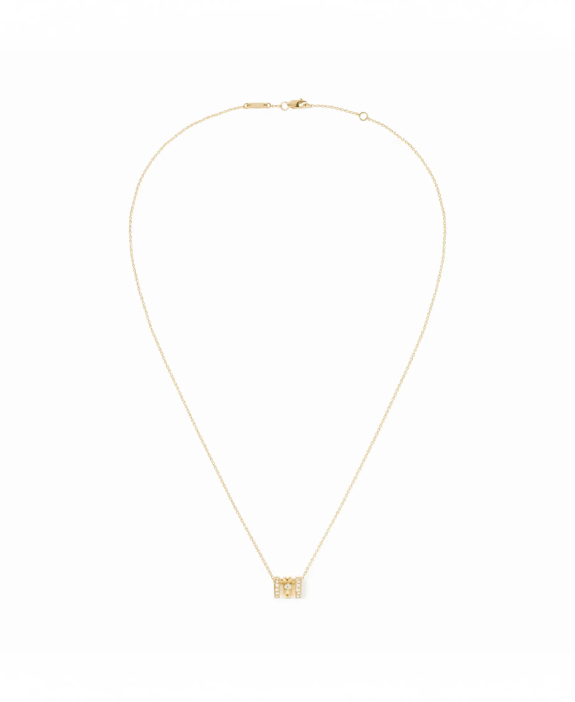 Collar Dinh Van Pulse Tres hileras Con Oro Amarillo y Diamantes | 628611