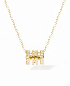 Collar Dinh Van Pulse Tres hileras Con Oro Amarillo y Diamantes | 628611
