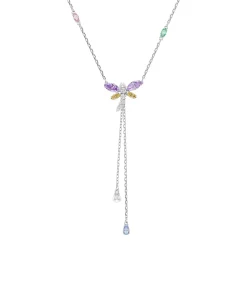 Collar en Y Libélula Ariana Grande x Swarovski Cristales Con Perlas y Circonita | 5749183